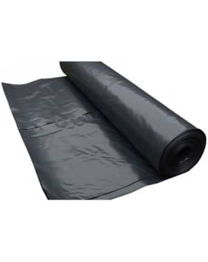 Rollo Hule Negro Plástico Para Construcción 6x60 Mts Cal 600 - Giza Products